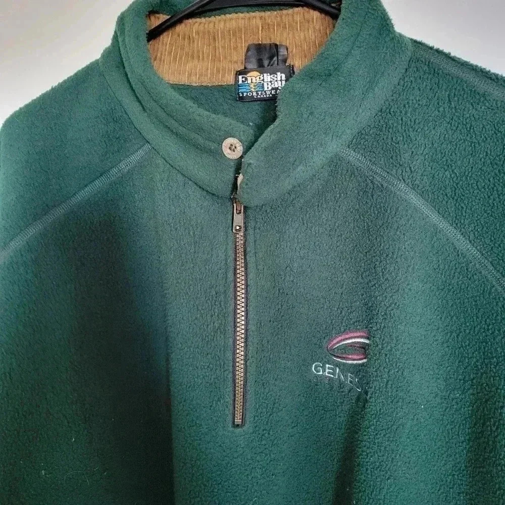 Womans Large English Bay Sportswear  Fleese Jacket Dark Green - Picture 4 of 8